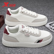 รองเท้าวิ่งผู้ชาย XTEP 2025 ฤดูหนาว กันน้ำ หนัง ทรงลำลอง รองเท้ากีฬา พื้น EVA รองเท้าวิ่งผู้ชาย รองเ