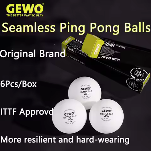 GEWO 3Stars 40+ GEWO ULTRA SLP Seamless Table Tennis Balls Durable Ping Pong Ball For Training Compe