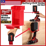 Tool Mount Dewalt Milwaukee 18V 20V Drill Battery Holder for Dewalt 20V Battery Dock Holder for Milw