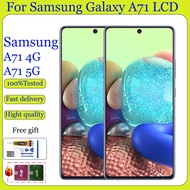 Original AMOLED For Samsung Galaxy A71 4G A715 A71 5G A716 LCD Display Touch Screen Digitizer Replac