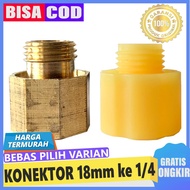 NEPEL 18MM POMPA DC SPRAYER DRAT LUAR 14MM UNTUK SOCKET NIPPLE SANCHIN - KUNINGAN