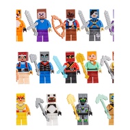 minecraft toy minecraft Minecraft Doll Full Set Steve Diamond Axe HIM Animal Entity 303 Withered Ass