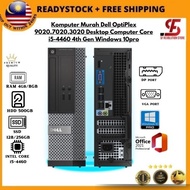 Komputer Murah Dell OptiPlex 9020,7020,3020 Desktop Computer Core i5-4460 4th Gen Windows 10pro
