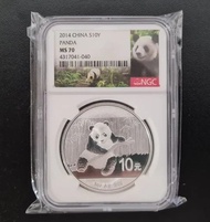 2014  1Oz Silver Panda  Coin Ngc