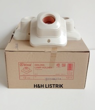 BROCO - Fitting Lampu oval Broco 1211 Per 1 Dus (isi 12 pcs) Broco 1211