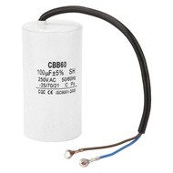 CBB60 Capacitor 100uf Plastic Run Capacitor for Air Compressors, Compressors, and Motors - 250V AC, 
