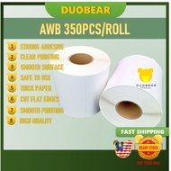 [350pcs Roll AWB] A6 Thermal Paper Label Sticker Shipping Label Waybill Consignment Note100 150 Ready Stock Cheap Murah