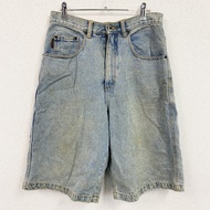 Timberland牛仔短褲/牛仔褲，拉鍊門襟，靛藍色，31碼，古著。