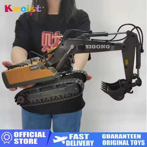 1:20 RC Excavator Dumper Car 2.4G Remote Control Engineering Vehicle Crawler Truck Bulldozer Toys fo