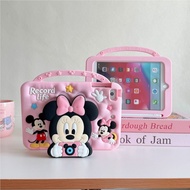 Cute 3D Cartoon Minnie Shockproof Silicone Kids Tablet Case For iPad Mini 1-7th Air1-8 Pro 10th Gen 