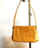 【 日本直送 名牌中古包 】PRADA 普拉達 側背包 橘色 Logo PVC vintage 古董 j4ytxn