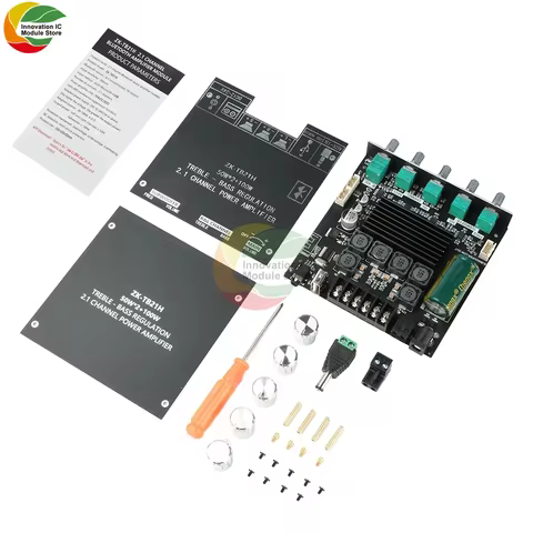 TB21H 2.1 Channel BT 5.1 Digital Amplifier Module TPA3116D2 Dual-Channel Bluetooth-Compatible with Z