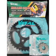 Nhông sên dĩa Kymco Kpipe 50 sên 9 ly hiệu VITAL- NSD xích đĩa tải chính hãng Vital