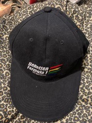 絕版 早期 二手  班尼頓 Benetton Formula 1 老帽 棒球帽 cap
