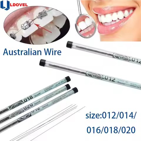 30pcs/Tube Dental Orthodontic Arch Wires Australian Wire 0.012/0.014/0.016/0.018/0.020 Stainless Ste