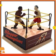 Clockwork Boxing Toy Nostalgic Themed Boxing Ring Toy Decoration Retro Collectible