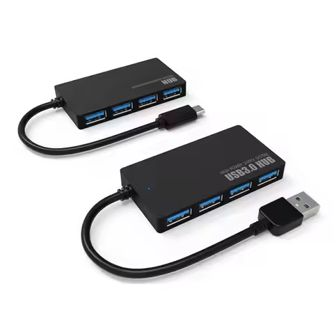 4 USB Port Hub 3.0 Multi USB Splitter3.0 2.0 For Pro PC Hub USB 3 0 Expander USB Power Adapter Pc Ac