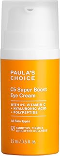 Paula's Choice C5 Super Boost Eye Cream with 5% Vitamin C 15ml - Brightens Dullness, Fights Wrinkles