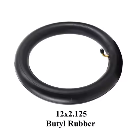 12Inch 12X2.125 Inner Tube 12*2.125 Camera With 90 Degree Bent Valve For 12 X 2.125 Tyres 12 1/2 X 2