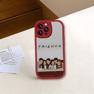 Zior เคสโทรศัพท์ Central Perk สีแดงสำหรับ IPhone 11 13 14 12 Pro Max Mini Xs X Xr 7 8 Plus เคสเนื้อซ