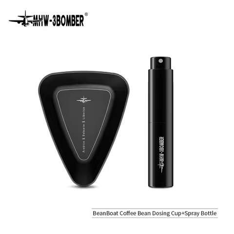 MHW-3BOMBER Coffee Bean Dosing Cup and Spray Bottle Set Dosing Tray 10ML Static Reducing Bean Spritz