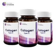 [แพ็ค 3 ขวด] คอลลาเจนไทพ์ทู โกลบอลวิตามิน Collagen Type2 Global Vitamins คอลลาเจนไทป์ทู Collagen Typ