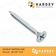 Philip SCREW/SKRUP FAB/TAPPING SCREW FH 6 x 5/8" 2000 PCS PER DUS