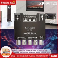 Mt21 Audio Power Amplifier Module 2.1 Channel Bt Aux Digit High Power ZK-MT21 Sound Amp 2x50W+100W T