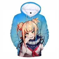 Anime My Hero Academy Hoodies Oversized Hoodie Long Sleeve Material Print Hoodie