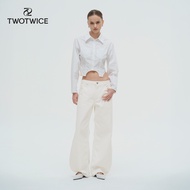 (พร้อมส่ง) Twotwice - Structure Curve Jeans กางเกงยีนส์ทรงโค้ง