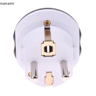 [Nanami] German Standard Conversion Plug FR AU US UK To EU Euro Korea Universal Travel Adapter Home 