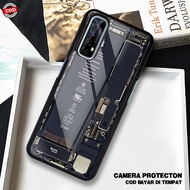 HP HS22 Case Realme 7 - 7 Pro Softcase Glass Kaca - Hardcase 2D Glossy - Protective Phone Case Lates