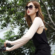 [AB96] Shawl Sleeve Korean Version Anti-Ultraviolet Fashion Sunscreen Cycling Travel One-Piece Anti-