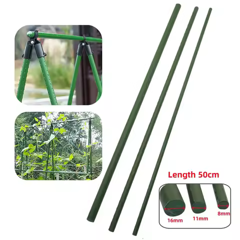 55cm Climbing Rack Inner Diameter 8/11/16mm Gardening Plastic Coated Steel Pipe Plants Tomato Cucumb