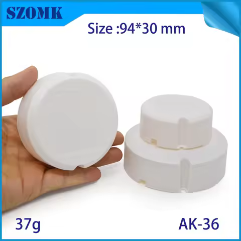 10Pcs white color round plastic LED supplying enclosure for electronic junction box 94*30