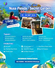 OPEN TRIP BALI SPESIAL NUSA PENIDA & SECRET GARDEN VILLAGE