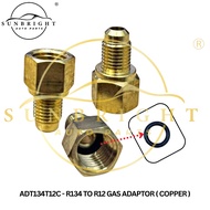 R134 TO R12 GAS ADAPTOR ( COPPER )