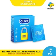 Kondom Durex Extra Safe Isi 3 Sachet Condom Tebal Anti Bocor