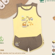 Dokma (8-14.2kg) DT266 Children's Tank Top Set Bamboo Fiber Baby Clothes (6-9M 9-12M 12-18M 18-24M 2