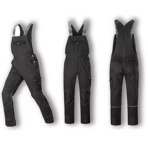 Bib Overall Casual Worker Clothing Plus Size Sleeveless Bib Pants Protective Coverall Strap Jumpsuit