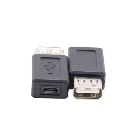 New Black USB 2.0 Type A Female To Micro USB B Female Adapter Plug Converter Usb 2.0 To Micro Usb Co