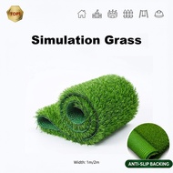 【1M x 1M】15MM Natural Green Artificial Grass Fake Synthetic Grass Carpet Cheap Artificial Grass