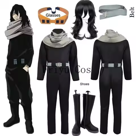 Anime My Hero Academia Aizawa Shouta Cosplay Costumes Eraser Head Glasses Props Cosplay Clothes Men 