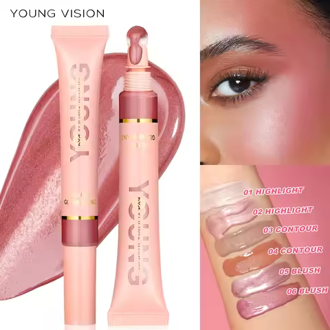 12color liquid air cushion, powder blusher gloss stick, pearl light, delicate powder blusher liquid,