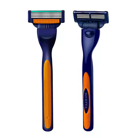 Quality Men Razor Blades Germany Stainless Steel Blade Comfortable Shaving Compatible Gillette Mach 