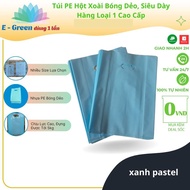 [HCM] 1kg Pastel Green Glossy PE Mango Seed Bag Used to Store Clothes for Shops - Egreen Disposable