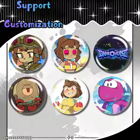 K-Kit Bodega Cartoon G-Gameoverse 25/32/44/58/75mm Round Brooch Badge Pins, Personalized Badges With