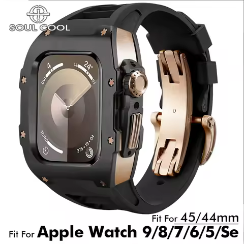 Soul Cool For Apple Watch 316L Luxury Modification Mod Kit Protective Retrofit 44 45MM IWatch SE 3 S