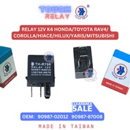 RELAY 12V K4 HNDA/TOY OEM 90987-02012 90987-87008 TOUCH RELAY
