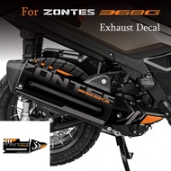 For Zontes 368G Vinyl Sticker Motorcycle Exhaust Muffler Decorative Decal 368 G Waterproof Motorcycl